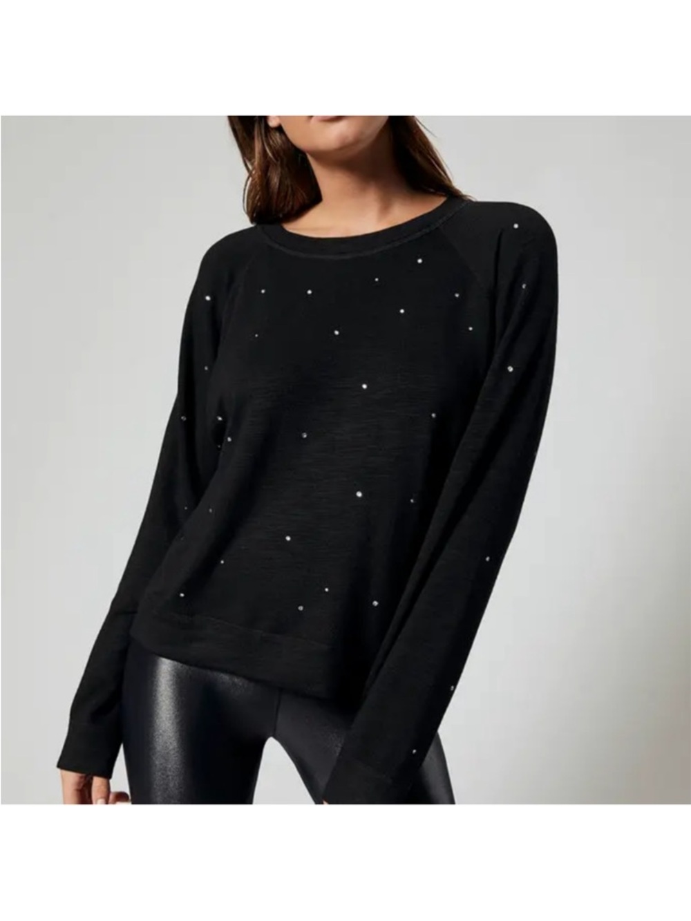 Monrow Embellished Vintage Raglan Size Small